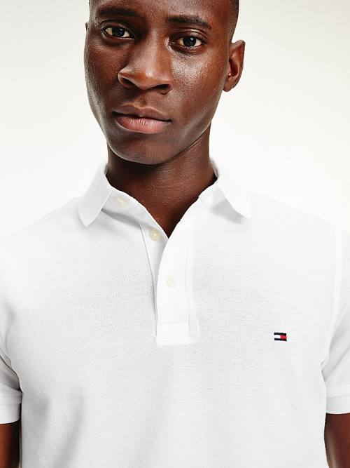 Tommy Hilfiger 1985 Essential Slim Fit Póló Férfi Fehér | TH825JMR