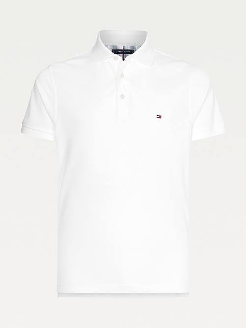 Tommy Hilfiger 1985 Essential Slim Fit Póló Férfi Fehér | TH825JMR