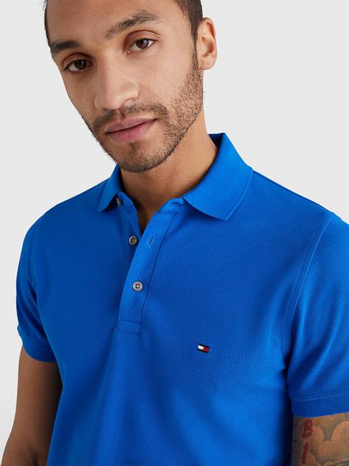 Tommy Hilfiger 1985 Essential Slim Fit Póló Férfi Kék | TH935LCG