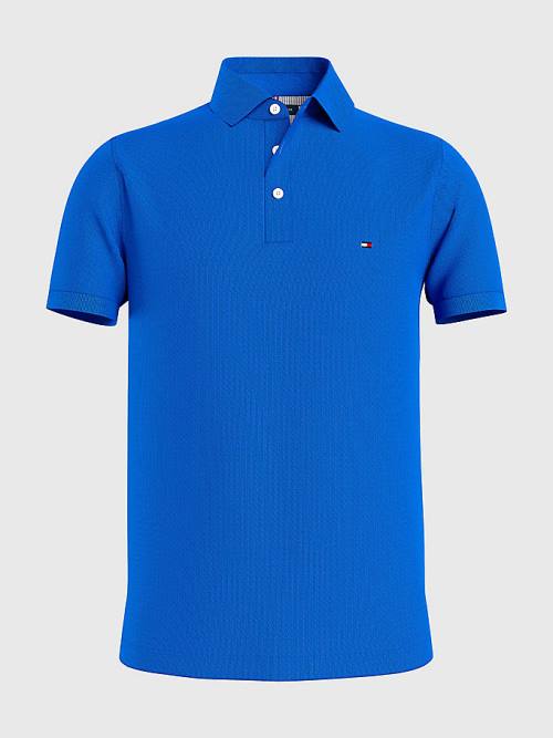 Tommy Hilfiger 1985 Essential Slim Fit Póló Férfi Kék | TH935LCG