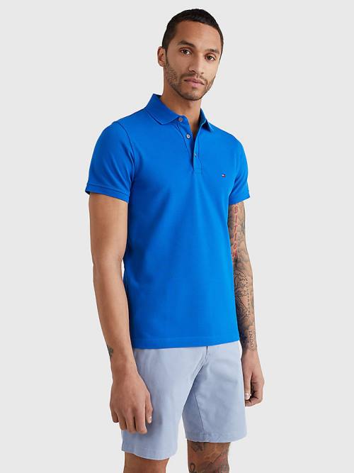 Tommy Hilfiger 1985 Essential Slim Fit Póló Férfi Kék | TH935LCG