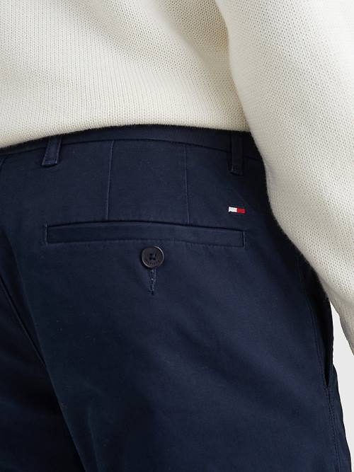 Tommy Hilfiger 1985 Essential Straight Chinos Nadrág Férfi Kék | TH273PYH