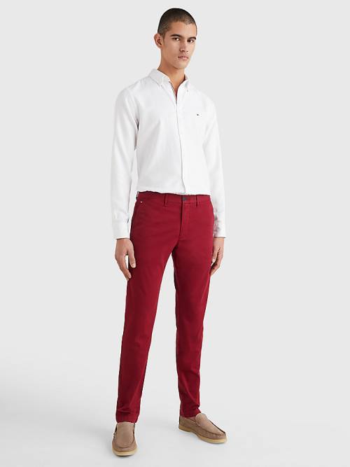 Tommy Hilfiger 1985 Essential Straight Chinos Nadrág Férfi Piros | TH394WSY