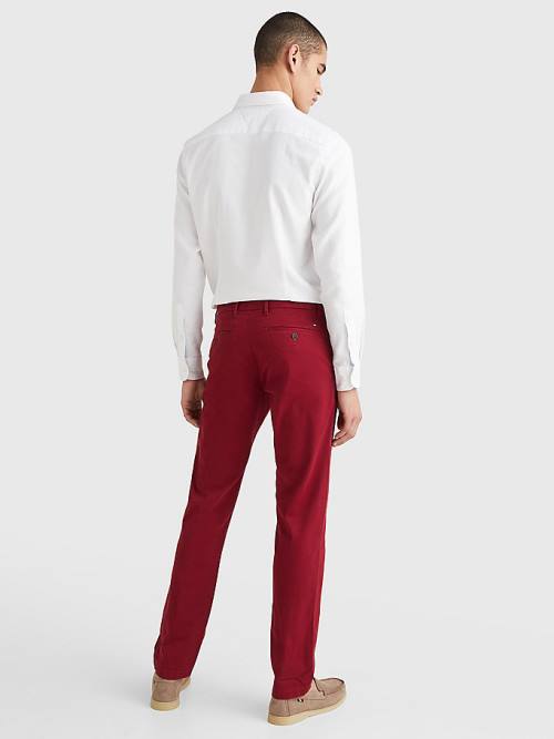 Tommy Hilfiger 1985 Essential Straight Chinos Nadrág Férfi Piros | TH394WSY