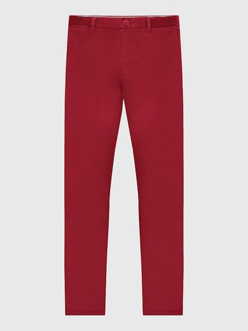 Tommy Hilfiger 1985 Essential Straight Chinos Nadrág Férfi Piros | TH394WSY