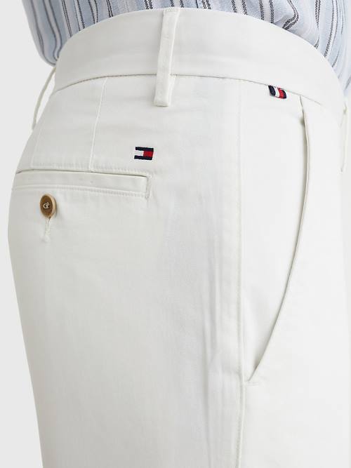 Tommy Hilfiger 1985 Essential Straight Chinos Nadrág Férfi Fehér | TH421LXR