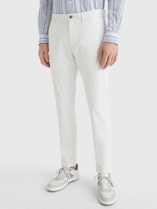 Tommy Hilfiger 1985 Essential Straight Chinos Nadrág Férfi Fehér | TH421LXR