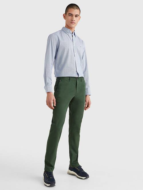 Tommy Hilfiger 1985 Essential Straight Chinos Nadrág Férfi Zöld | TH871OUJ