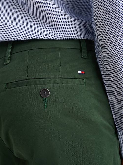 Tommy Hilfiger 1985 Essential Straight Chinos Nadrág Férfi Zöld | TH871OUJ