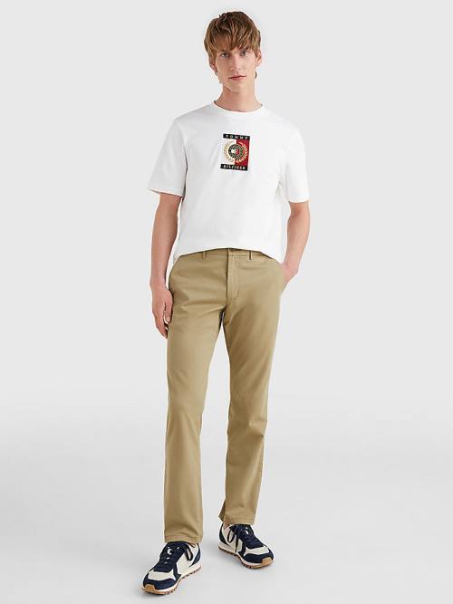 Tommy Hilfiger 1985 Essential Straight Chinos Nadrág Férfi Barna | TH926ZON