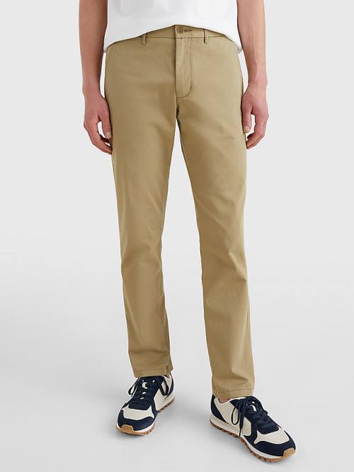 Tommy Hilfiger 1985 Essential Straight Chinos Nadrág Férfi Barna | TH926ZON