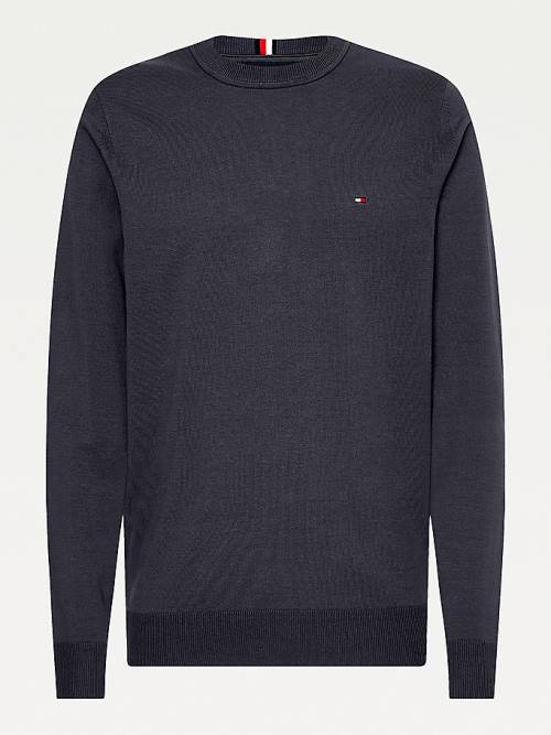 Tommy Hilfiger 1985 Essential TH Flex Sweatshirt Pulóverek Férfi Szürke | TH149SBZ