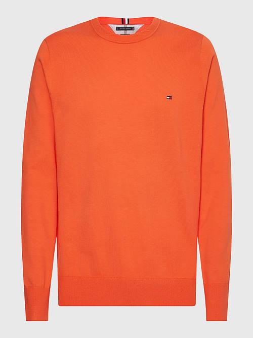 Tommy Hilfiger 1985 Essential TH Flex Sweatshirt Pulóverek Férfi Piros | TH450WLE