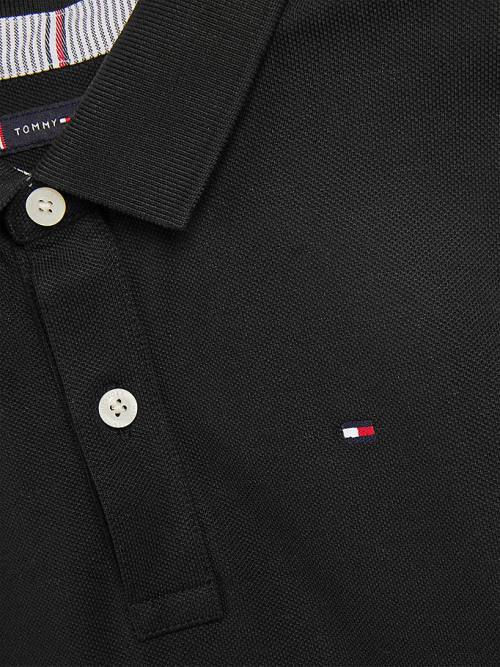 Tommy Hilfiger 1985 Organic Pamut Polo Póló Fiú Fekete | TH706UEH