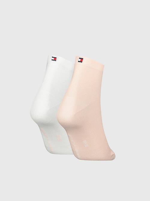 Tommy Hilfiger 2-Pack Alkalmi Rövid Zokni Női Rózsaszín | TH413MPL