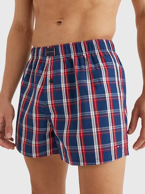 Tommy Hilfiger 2-Pack Logo Patch Boxer Shorts Fehérnemű Férfi Barna | TH245ERO