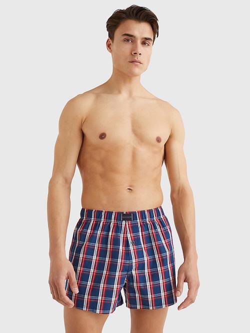 Tommy Hilfiger 2-Pack Logo Patch Boxer Shorts Fehérnemű Férfi Barna | TH245ERO