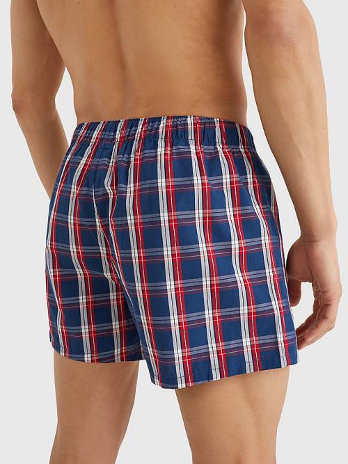 Tommy Hilfiger 2-Pack Logo Patch Boxer Shorts Fehérnemű Férfi Barna | TH245ERO