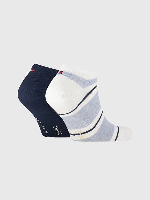 Tommy Hilfiger 2-Pack Rugby Trainer Zokni Férfi Kék | TH287JGL