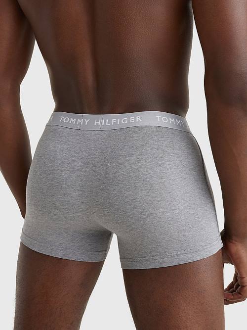 Tommy Hilfiger 3-Pack Essential Recycled Pamut Trunks Fehérnemű Férfi Bézs | TH908LNQ