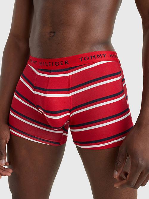 Tommy Hilfiger 3-Pack Essential Recycled Pamut Trunks Fehérnemű Férfi Bézs | TH908LNQ