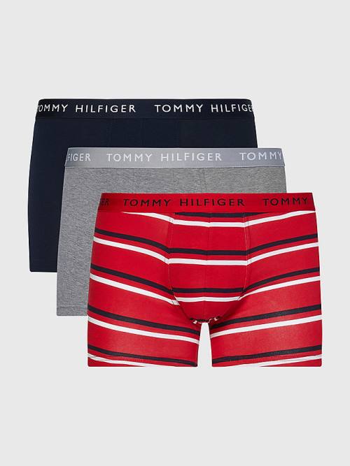 Tommy Hilfiger 3-Pack Essential Recycled Pamut Trunks Fehérnemű Férfi Bézs | TH908LNQ