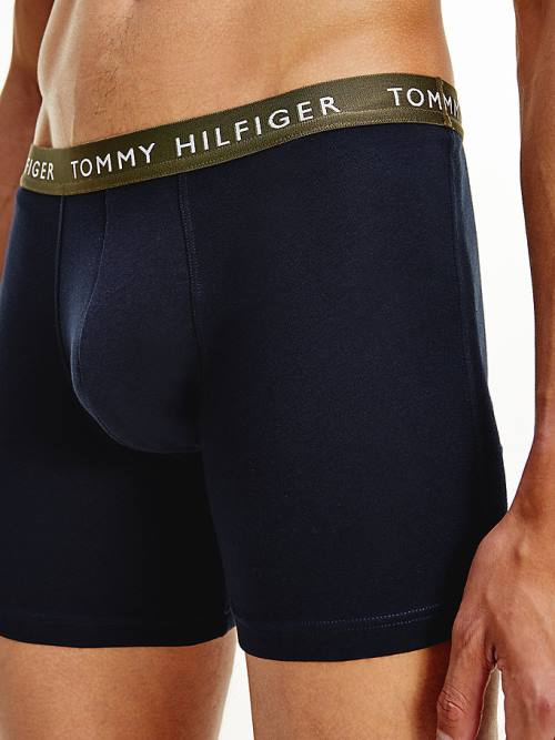 Tommy Hilfiger 3-Pack Logo Waistband Boxer Briefs Fehérnemű Férfi Fekete | TH581UQZ