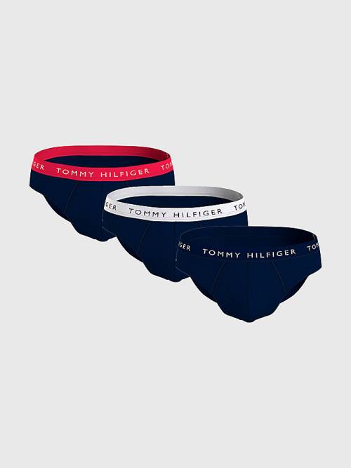 Tommy Hilfiger 3-Pack Logo Waistband Briefs Fehérnemű Férfi Barna | TH791KVE