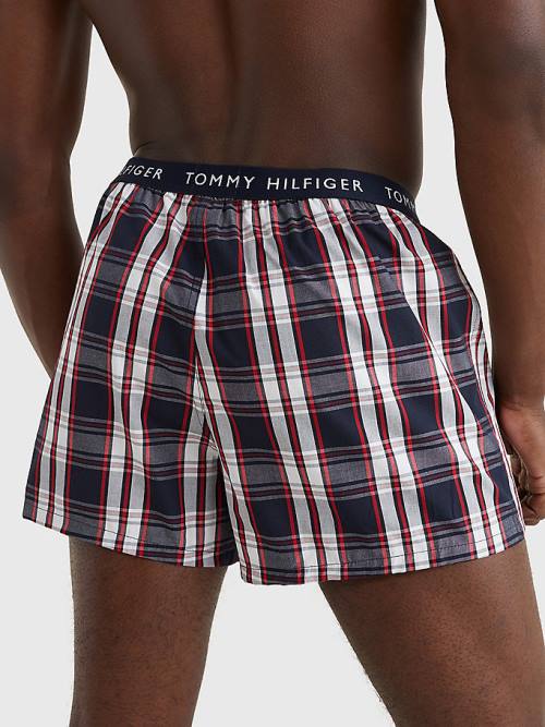 Tommy Hilfiger 3-Pack Logo Waistband Button Fly Boxers Fehérnemű Férfi Narancssárga | TH098JAU