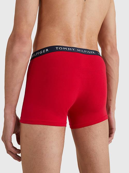 Tommy Hilfiger 3-Pack Logo Waistband Trunks Fehérnemű Férfi Sárga | TH085WEZ