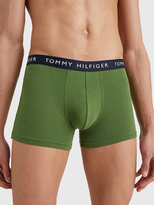 Tommy Hilfiger 3-Pack Logo Waistband Trunks Fehérnemű Férfi Sárga | TH085WEZ