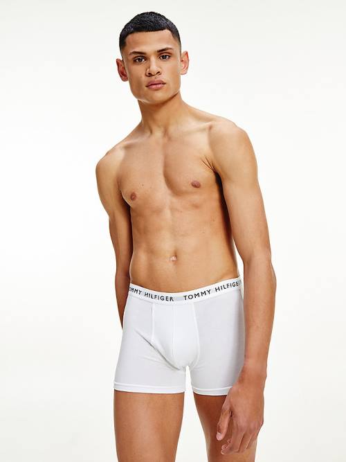 Tommy Hilfiger 3-Pack Logo Waistband Trunks Fehérnemű Férfi Rózsaszín | TH089NVI