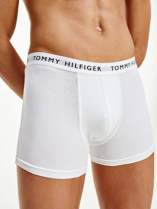 Tommy Hilfiger 3-Pack Logo Waistband Trunks Fehérnemű Férfi Rózsaszín | TH089NVI