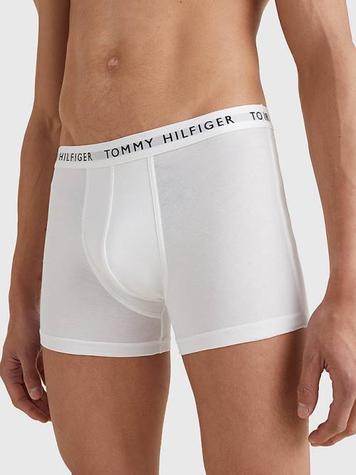 Tommy Hilfiger 3-Pack Logo Waistband Trunks Fehérnemű Férfi Fehér | TH093LFR