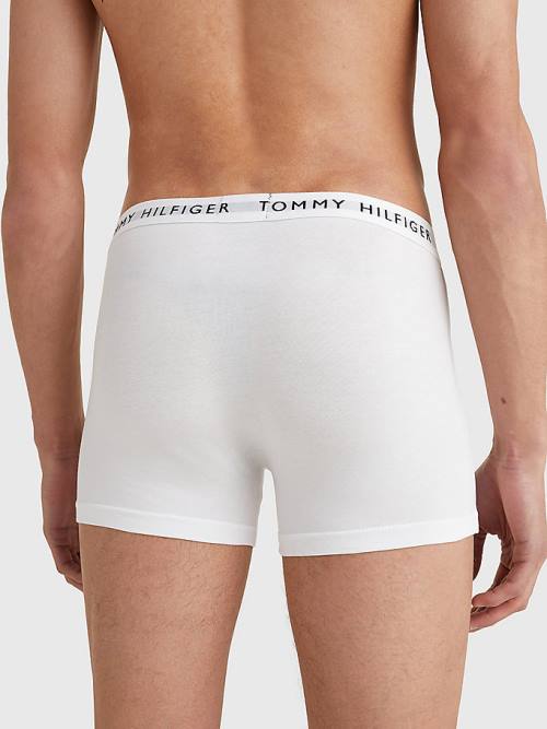 Tommy Hilfiger 3-Pack Logo Waistband Trunks Fehérnemű Férfi Fehér | TH093LFR