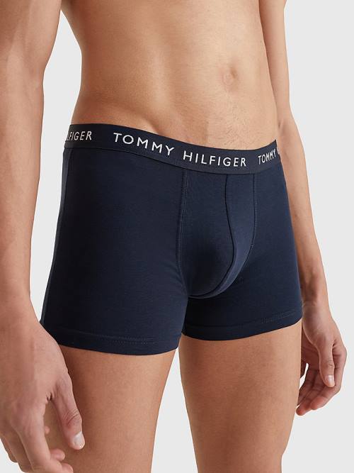 Tommy Hilfiger 3-Pack Logo Waistband Trunks Fehérnemű Férfi Fehér | TH093LFR