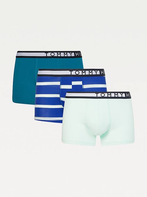 Tommy Hilfiger 3-Pack Logo Waistband Trunks Fehérnemű Férfi Bézs | TH390TRJ