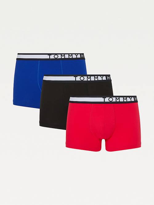 Tommy Hilfiger 3-Pack Logo Waistband Trunks Fehérnemű Férfi Bézs | TH543VOB