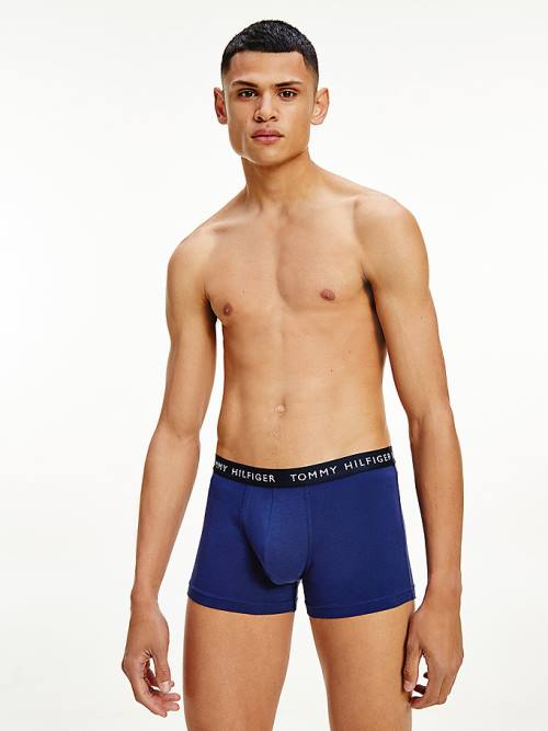 Tommy Hilfiger 3-Pack Logo Waistband Trunks Fehérnemű Férfi Barna | TH736KBU