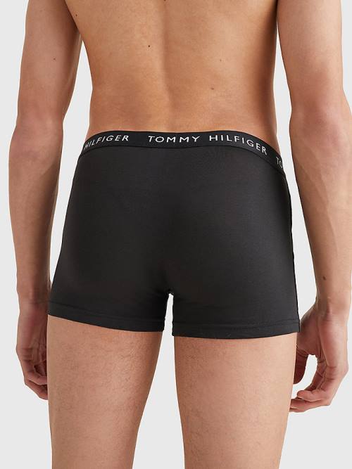 Tommy Hilfiger 3-Pack Logo Waistband Trunks Fehérnemű Férfi Sárga | TH753XHF