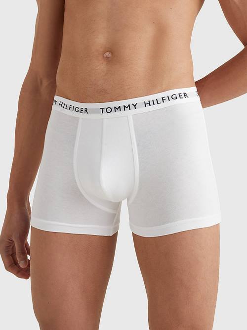 Tommy Hilfiger 3-Pack Logo Waistband Trunks Fehérnemű Férfi Sárga | TH753XHF