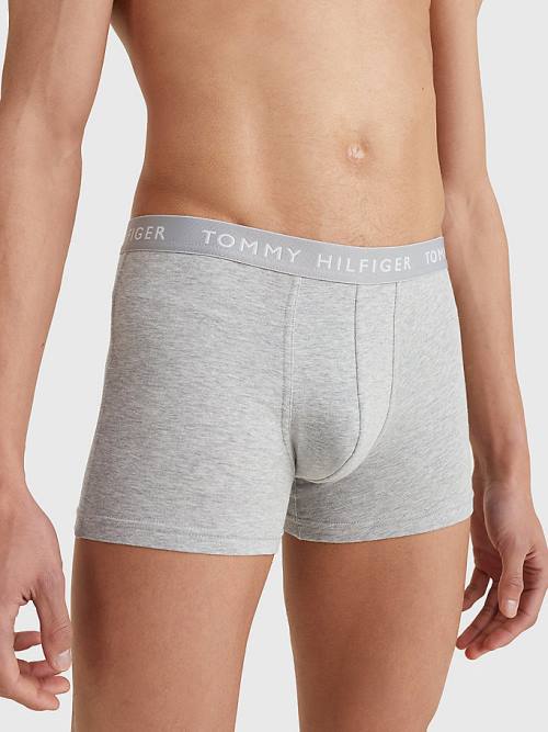 Tommy Hilfiger 3-Pack Logo Waistband Trunks Fehérnemű Férfi Sárga | TH753XHF