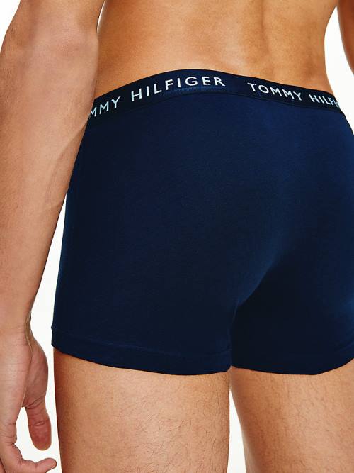 Tommy Hilfiger 3-Pack Logo Waistband Trunks Fehérnemű Férfi Fekete | TH817KJZ