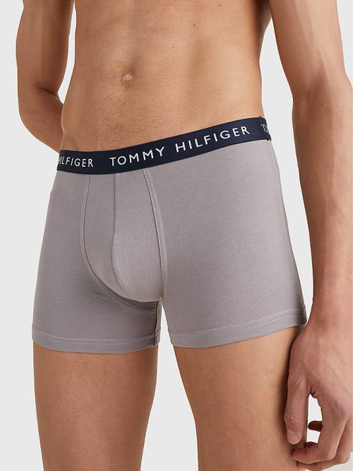 Tommy Hilfiger 3-Pack Logo Waistband Trunks Fehérnemű Férfi Fekete | TH863USI