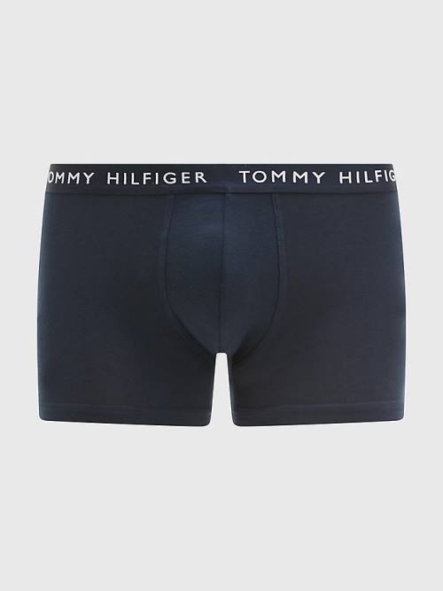 Tommy Hilfiger 3-Pack Logo Waistband Trunks Fehérnemű Férfi Fekete | TH863USI