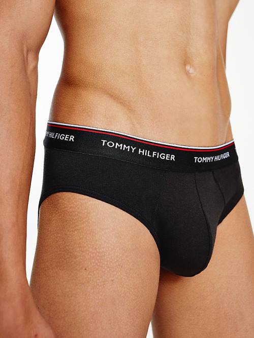 Tommy Hilfiger 3-Pack Pamut Briefs Fehérnemű Férfi Szürke | TH239BJR