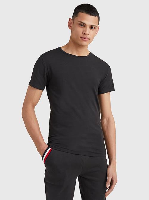 Tommy Hilfiger 3-Pack Premium Essential Crew Neck Pizsama Férfi Fekete | TH169XCH