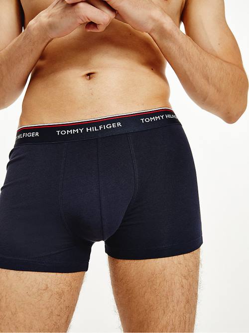 Tommy Hilfiger 3-Pack Premium Essential Trunks Fehérnemű Férfi Fekete | TH519UGR