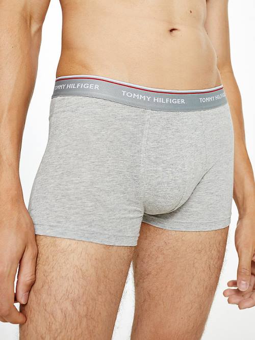 Tommy Hilfiger 3-Pack Premium Logo Waistband Trunks Fehérnemű Férfi Szürke | TH023PJD