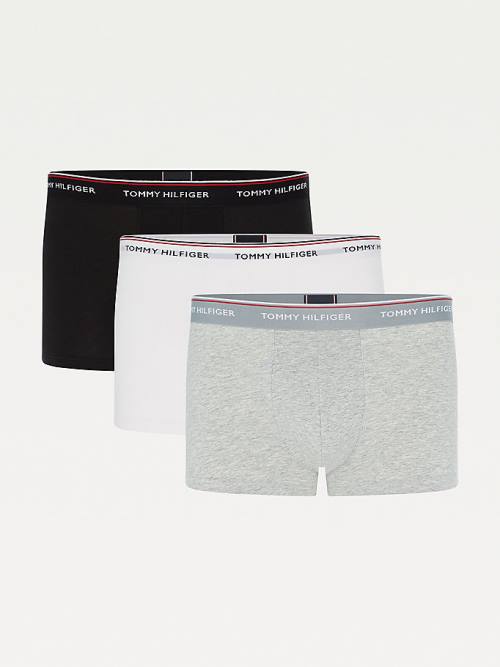 Tommy Hilfiger 3-Pack Premium Logo Waistband Trunks Fehérnemű Férfi Szürke | TH023PJD